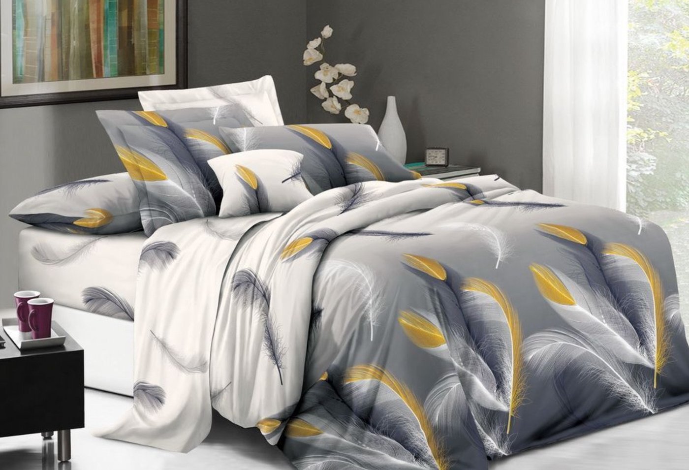 

Постельное белье Бояртекс № 11059 (L) 2сп с европростыней (бязь)