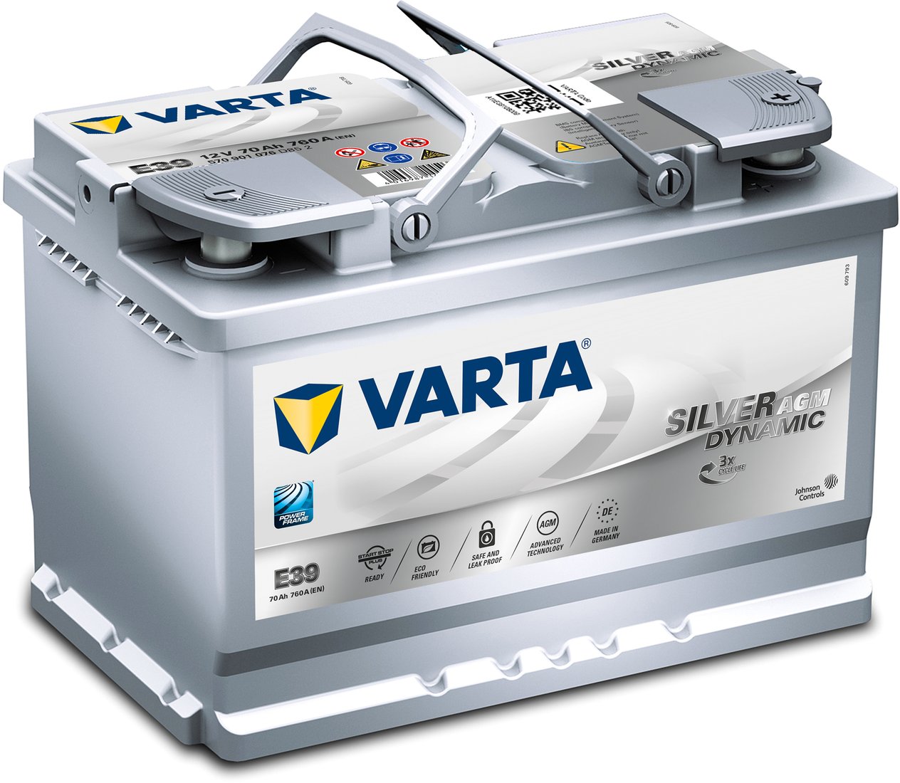 

Автомобильный аккумулятор Varta Silver Dynamic AGM 570 901 076 (70 А·ч)