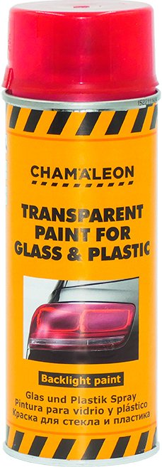 

Автомобильная краска Chamaleon для стекла и пластика 400мл 26350 (красный)