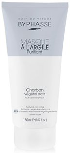 Byphasse Очищающая маска для лица с глиной и углем для всех типов кожи 150 мл