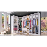 Шкаф распашной Мебель Неман Отис МН-039-04 П8 (белый/крем)