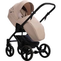 Универсальная коляска BEBETTO Magnum Light SE 2в1 (08, светло-бежевый/черная рама)