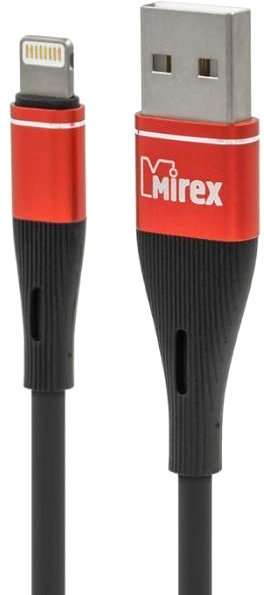 

Кабель Mirex 13700-BC015IRB USB Type-A - Lightning (1.2 м, черный)