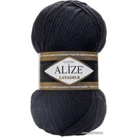 Пряжа для вязания Alize Lanagold (240 м, черный)
