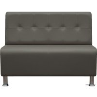 Диван Brioli РудиР двухместный (экокожа, L21 серый)