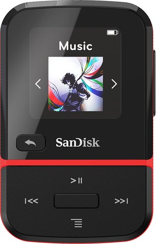 Плеер MP3 SanDisk Clip Sport Go (32GB, черный/красный)