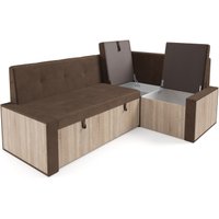 Угловой диван Мебель-АРС Таллин 191x83x121 (велюр молочный шоколад НВ-178 13)