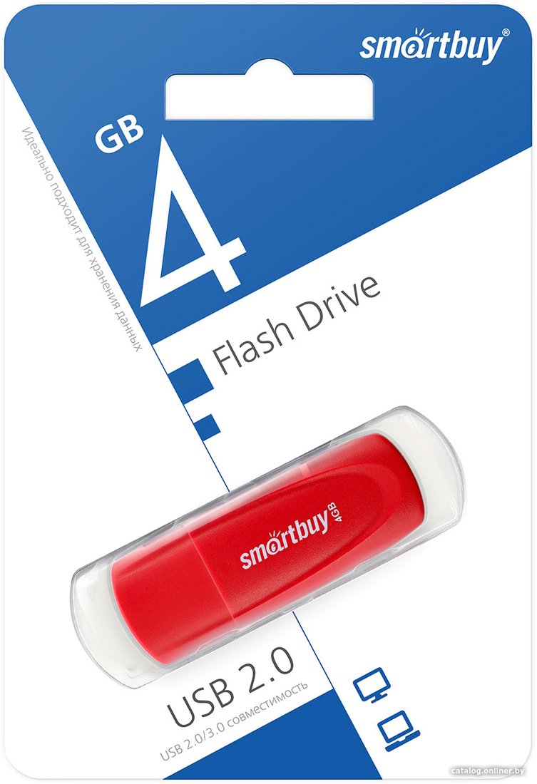 USB Flash SmartBuy Scout 4GB (красный)