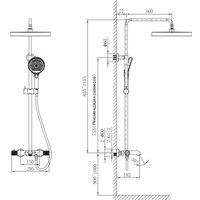 Душевая система  Altrobagno Bilancia 030429 OrSp