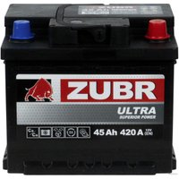 Автомобильный аккумулятор Zubr Ultra R+ Турция (45 А·ч)