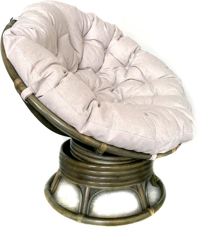 Садовое кресло Calamus Rotan Papasan 23/01B (оливковый/бежевый)
