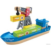 Набор Hape Грузовой корабль и подъемный кран. У моря E3792-HP