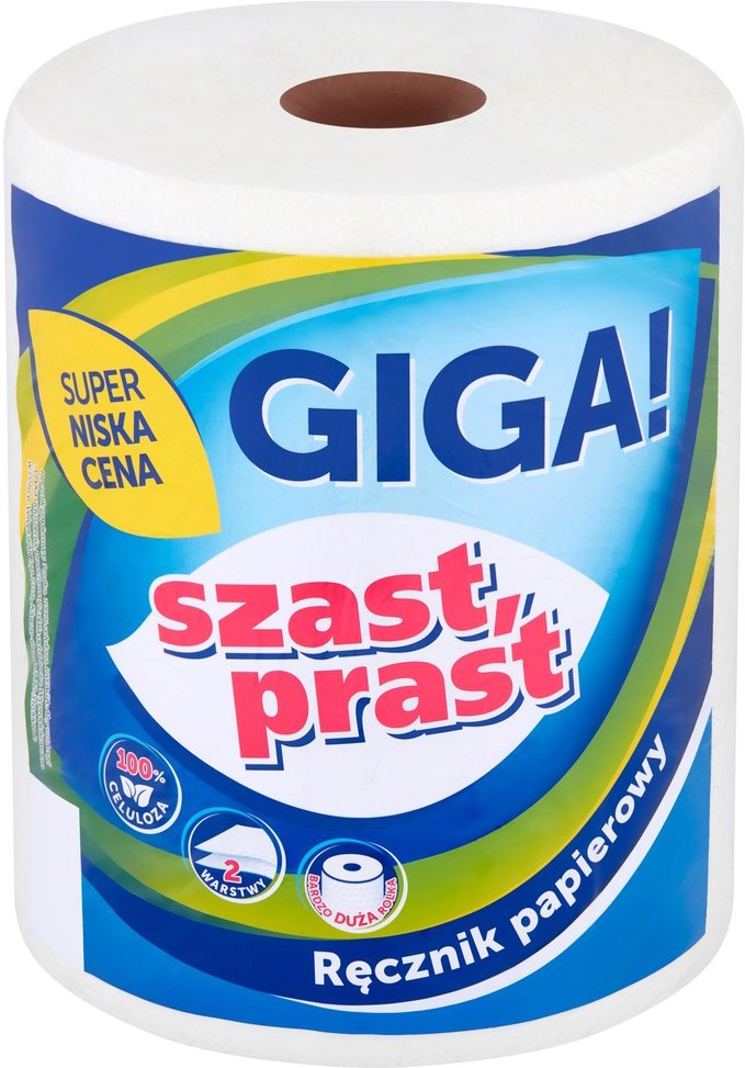 

Бумажные полотенца Szast Prast GIGA 2 слоя (1 рулон)