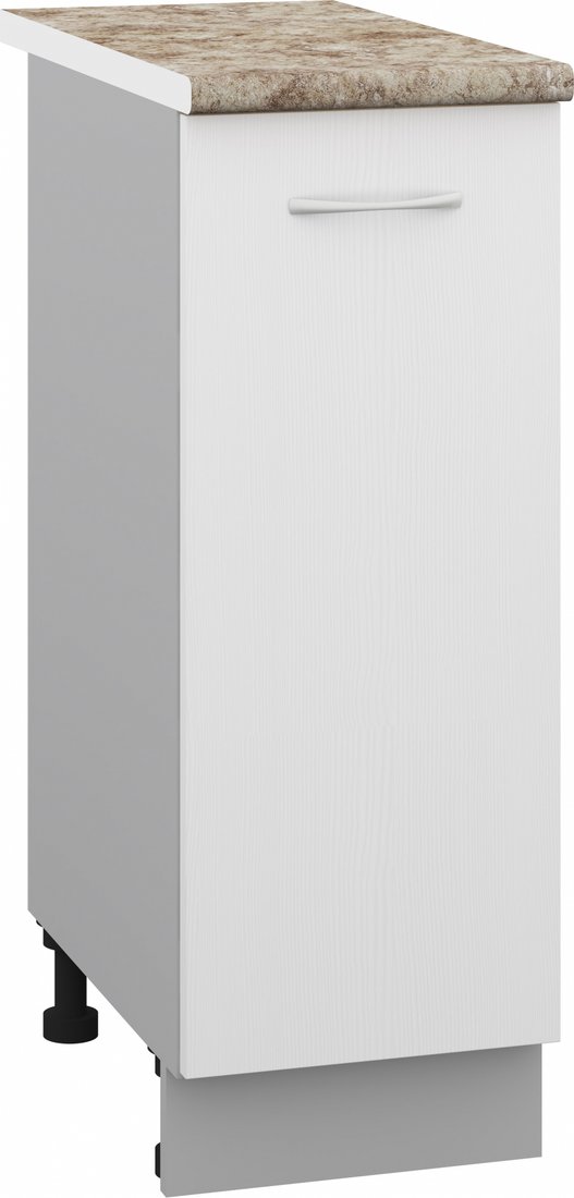 

Шкаф напольный Кортекс-мебель Корнелия Лира НШ30р (белый/мадрид)