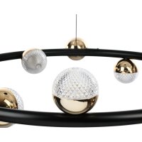 Подвесная люстра BayerLux Рикардо 10385951 (черный/золото) в Солигорске