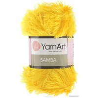 Пряжа для вязания Yarnart Samba 100% полиэстер 5500 100 г (150 м, ярко-желтый)