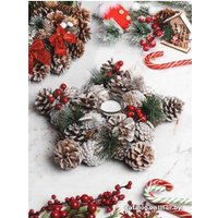 Подсвечник Elan Gallery Зимняя вишня 450132