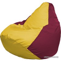 Кресло-мешок Flagman Груша Макси Г2.1-265 (бордовый/желтый)