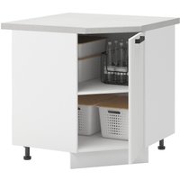 Шкаф напольный Mio Tesoro Пасадена ШНУ 850 угловой (белый/белый бриллиант)