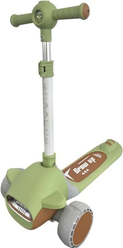 Трехколесный самокат YAYALE 1026-T22 (салатовый)