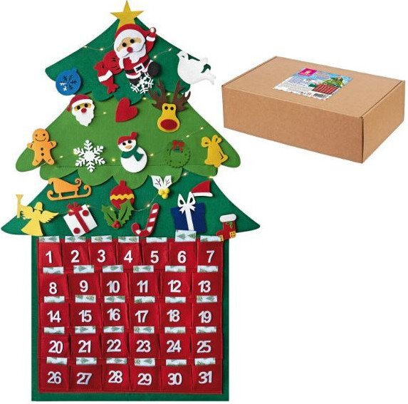 

Елочка подвесная Золотая сказка Фетровый адвент-календарь 592140