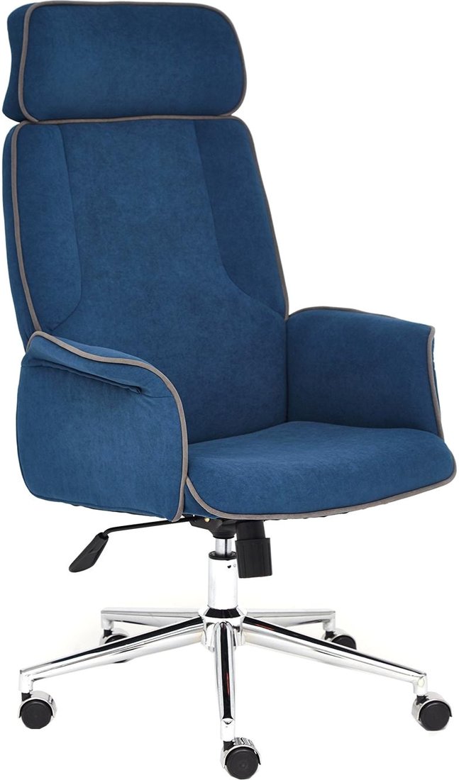 

Офисное кресло TetChair Charm (флок, синий)