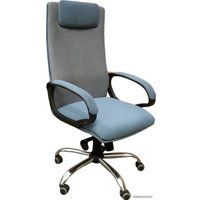 Офисное кресло VIROKO STYLE Laguna LUX ChM (ткань, DMS, бирюзовый/серый)