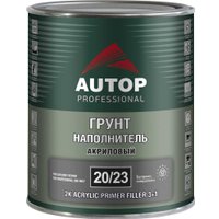 Автомобильный грунт Autop наполнитель 2K акриловый 3+1 - серый - банка. 1.0 л 20/23