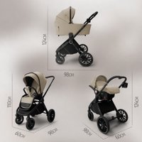 Универсальная коляска Bubago Gaudi Classic 3в1 BG 212-1 (бежевый)