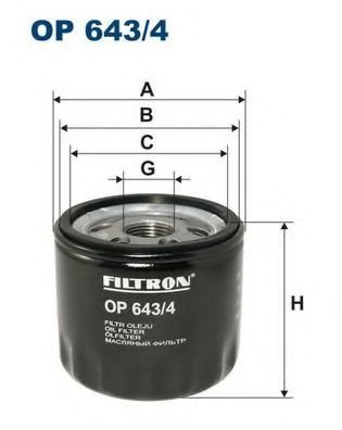 

Масляный фильтр Filtron OP6434