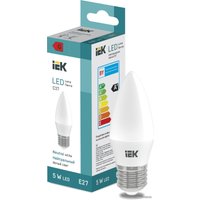Светодиодная лампочка IEK LED Candle C37 400lm 4000K E27