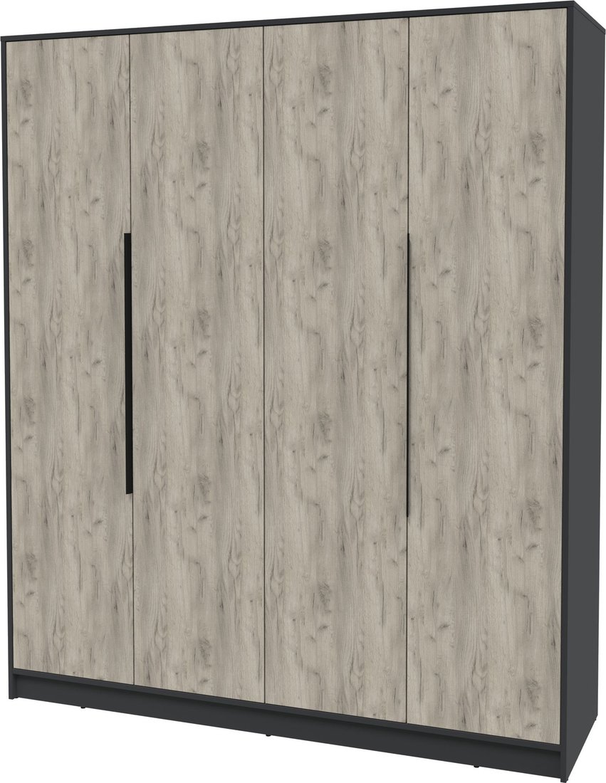 

Шкаф распашной Интерлиния Концепт КТ-Ш4 (дуб серый/антрацит)