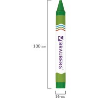 Восковые мелки BRAUBERG 222966 (12 цв)