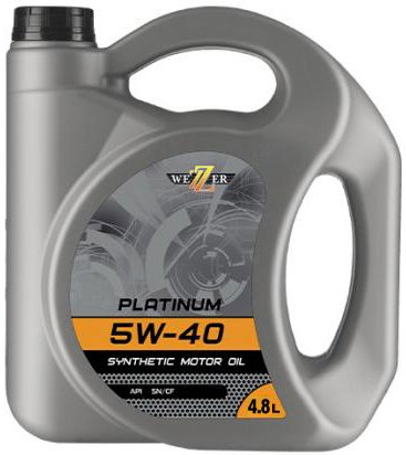 

Моторное масло Wezzer Platinum API SN/CF 5W-40 4.8л