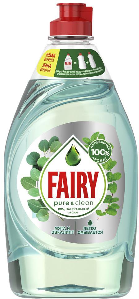

Средство для мытья посуды Fairy Pure & Clean Мята И Эвкалипт 450 мл