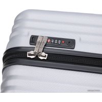 Чемодан-спиннер Torber T1919L 77 см (серебристый)