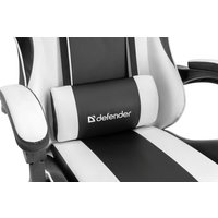 Игровое (геймерское) кресло Defender Tios (черный/белый) в Бресте