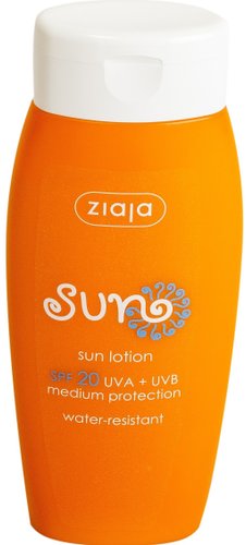 Средства для загара, автозагар Ziaja Sun SPF20 150 мл