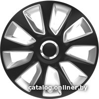 Набор колпаков на диски Versaco Stratos RC 16" 16STRATOSRCBS (4шт, черный/серебристый)