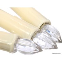 Новогодняя свеча Vegas Елочные свечи на клипсах с пультом (белый теплный) 10 шт