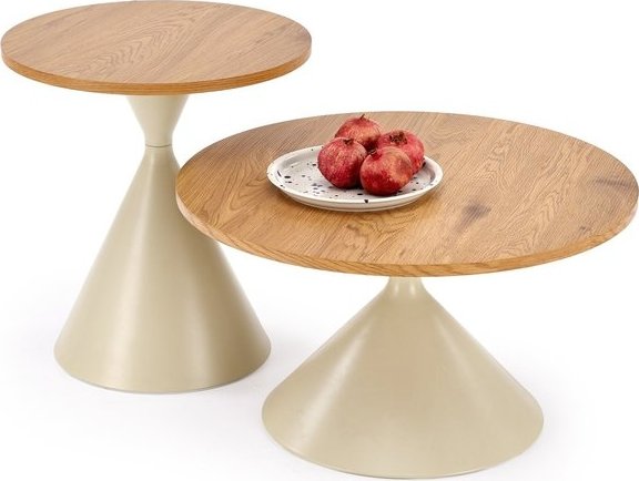 

Журнальный столик Halmar Pilar (2 шт, дуб натуральный/кашемир)