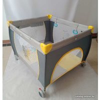 Игровой манеж ForKiddy Quadro plus (слоники, серый)