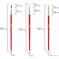 Набор кистей Пифагор 200229 (3 шт)