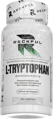 L-триптофан Reckful L-Tryptophan (60 капсул)