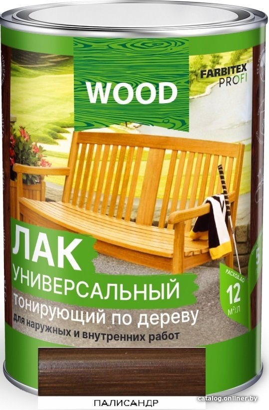 Лак Farbitex Profi Wood Тонирующий по дереву 0.9 л (палисандр)