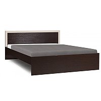 Кровать Олмеко 21.54-01 с настилом (венге/дуб линдберг)