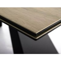 Кухонный стол Signal Salvadore ceramic SALVADOREJBRC160 (светло-коричневый/черный матовый)