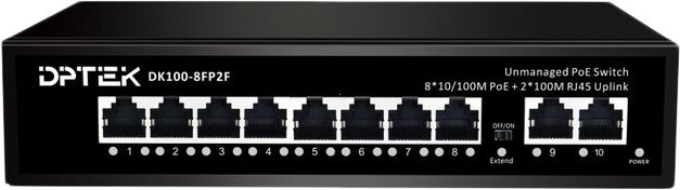 

Неуправляемый коммутатор DPTEK DK100-8FP2F