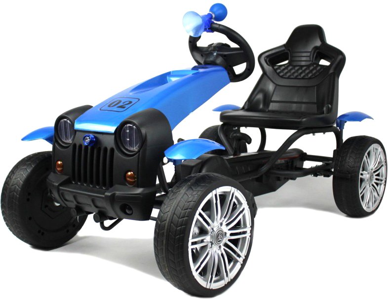 

Педальная машинка RiverToys C222CC (синий)
