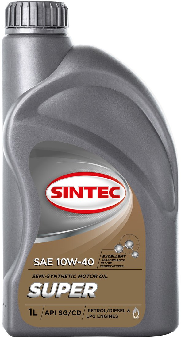 

Моторное масло Sintec Super SAE 10W-40 API SG/CD 1л